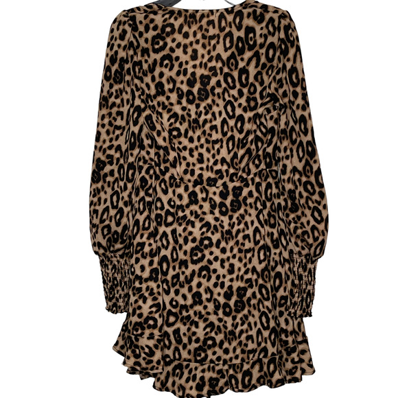 Francesca's Mi Ami Womens Slip Dress Size XXS Brown Leopard‎ Cheetah Print New - Picture 7 of 7